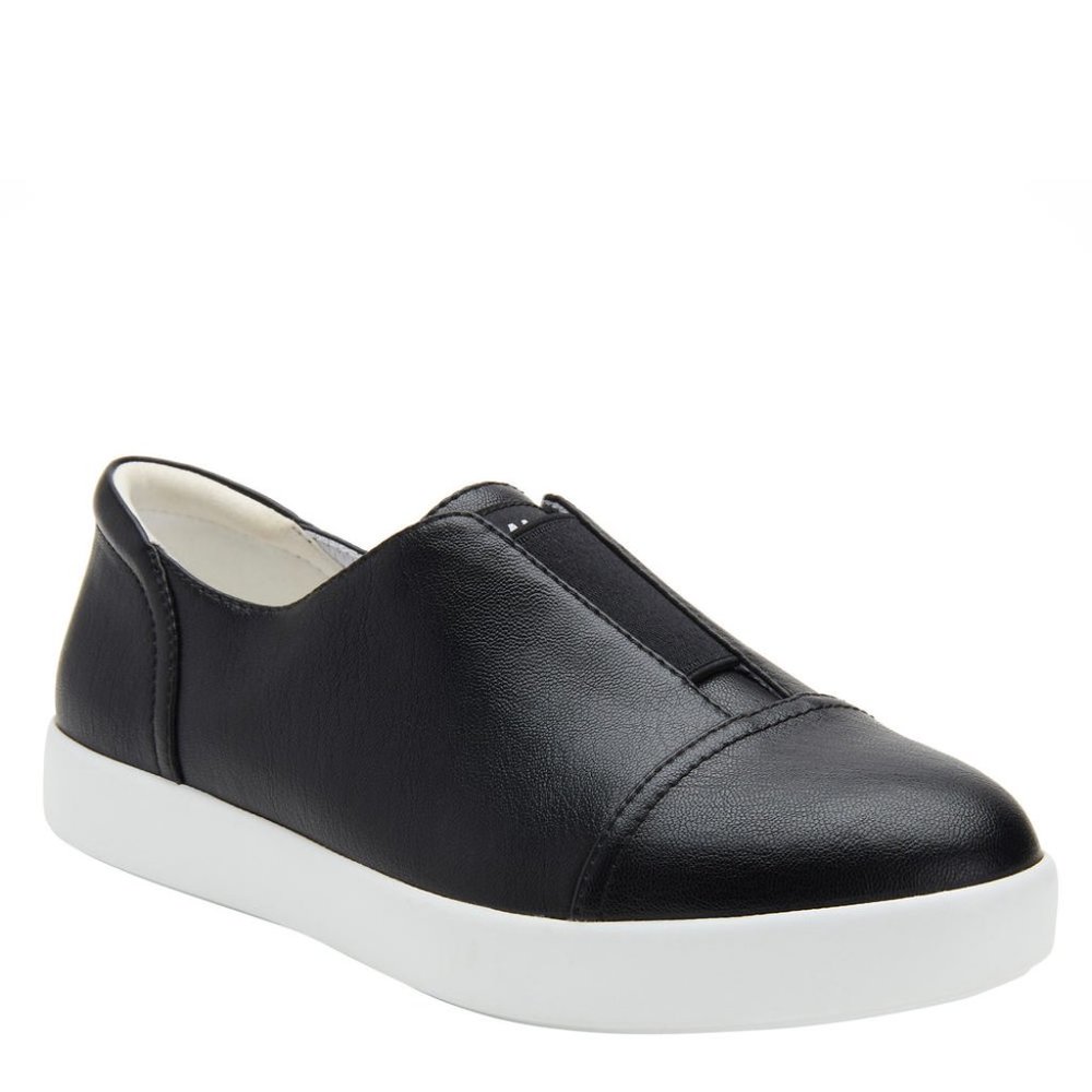 Alegria by PG Lite Alegria Posy Slip-on Sneaker in Black Leather